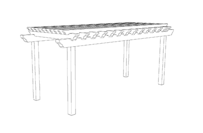 Heavy Timber Pergola