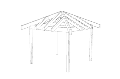 Heavy Timber Simple Gazebo